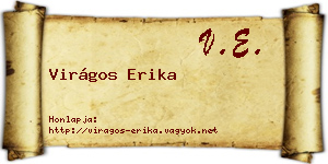 Virágos Erika névjegykártya